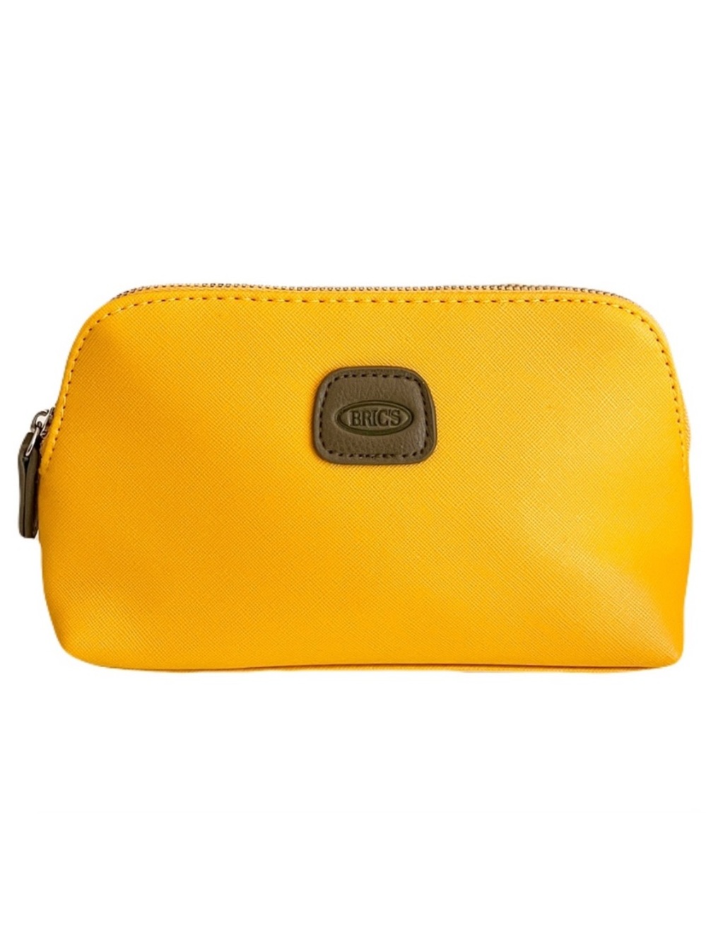 Bric’s Mustard Yellow Saffiano Makeup Toiletry Bag